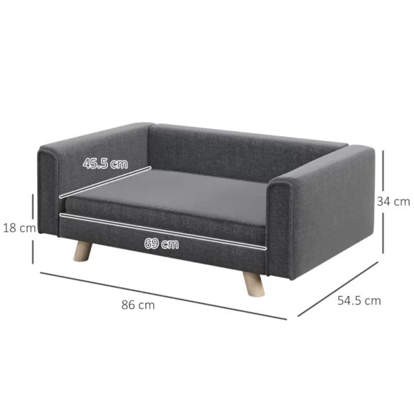 Medium Elevated Dog Sofa Bed - Image 3