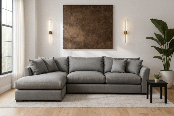 EX DISPLAY - Dfs Saphina Grey Corner Sofa RRP £1600